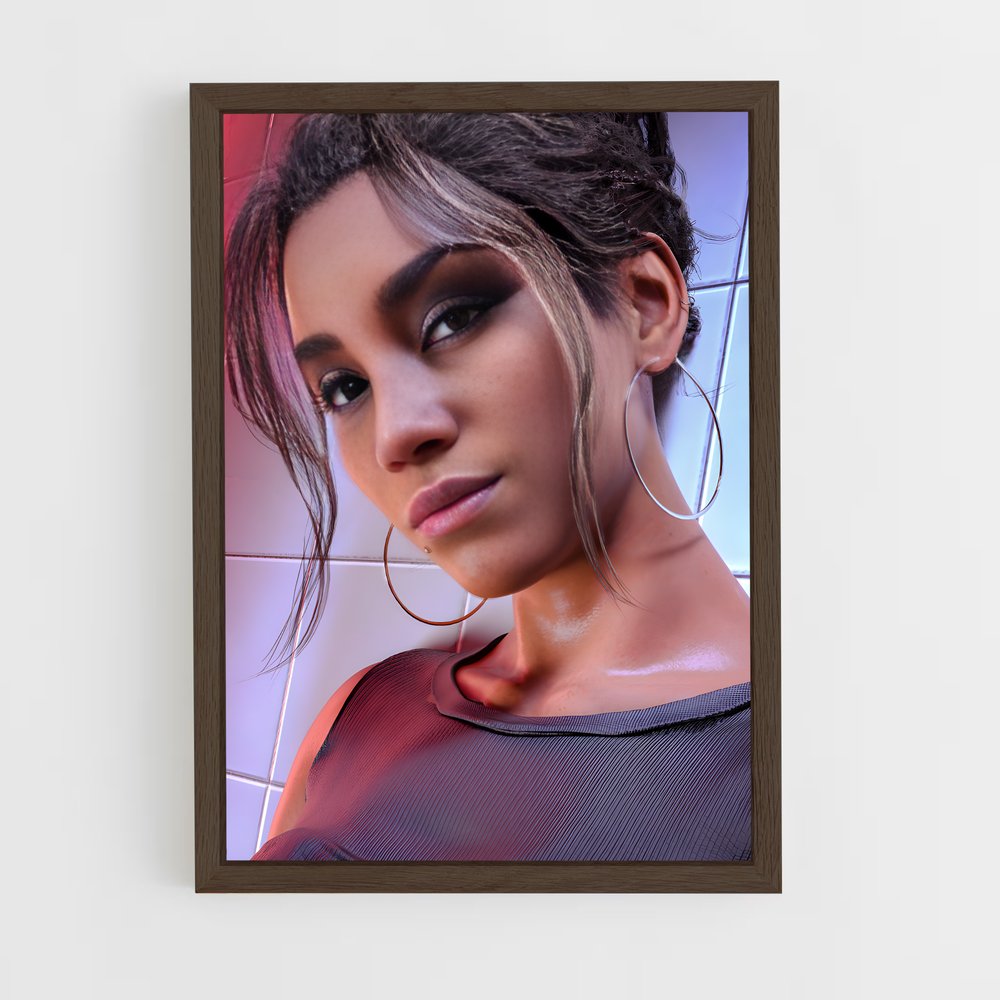 Poster Éclat d'Ombre – affiche Cyberpunk (vue 5)